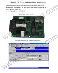 Renault PIN Code reading and Key programming - Xcardiag.com