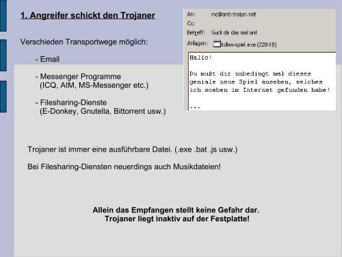 Wie sind Trojaner aufgebaut?