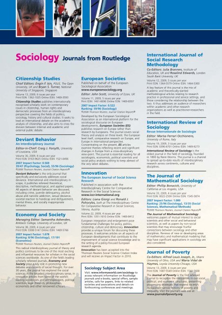 Sociology JRI 3