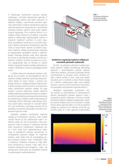 VeÄredni ploÅ¡Äati radiator z izboljÅ¡ano regulacijo toplotne oddaje