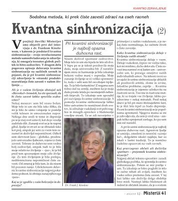 Kvantna sinhronizacija (2) - Misteriji