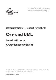 C++ und UML - Europa-Lehrmittel