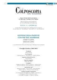 linee guida 2002 - SocietÃ  italiana di Colposcopia e Patologia ...