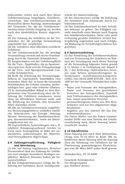 Amtliches Bekanntmachungsblatt der Gemeinde Schönkirchen und ...