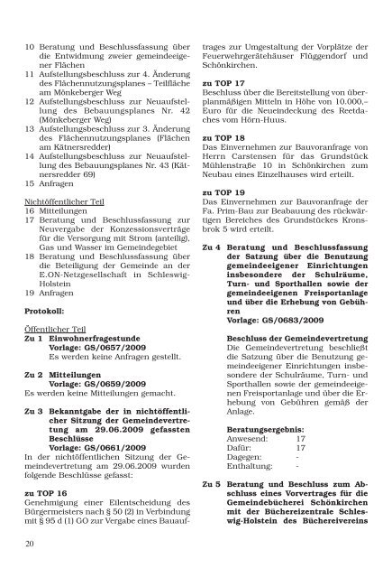 Amtliches Bekanntmachungsblatt der Gemeinde Schönkirchen und ...