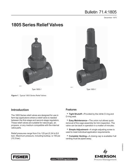 1805 Relief Valve - Control Southern Inc.