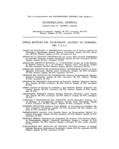 Vol. 14 nÃºm. 1 - Sociedad EspaÃ±ola de MicrobiologÃ­a