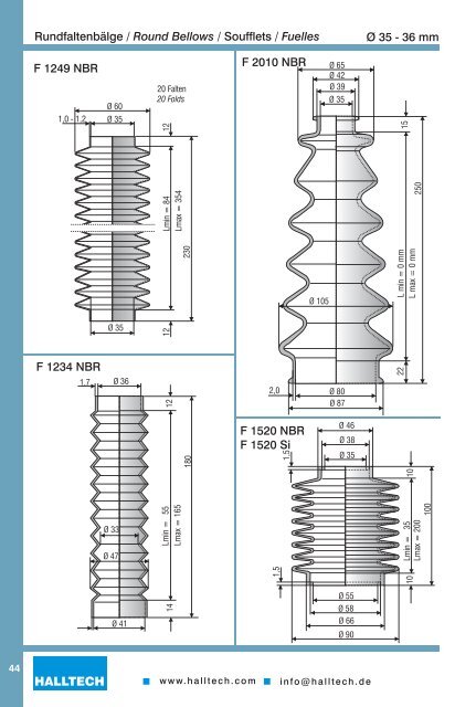 Bellows F 04.1 Catalog - Halltech