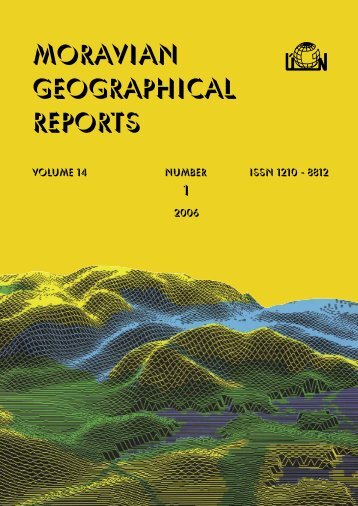 MORAVIAN GEOGRAPHICAL REPORTS  - Institute of Geonics