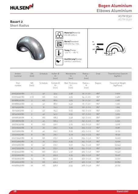 Bogen Aluminium Elbows Aluminium