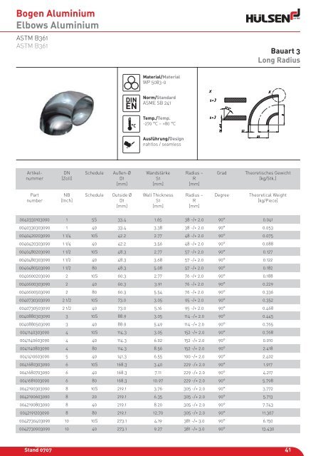 Bogen Aluminium Elbows Aluminium