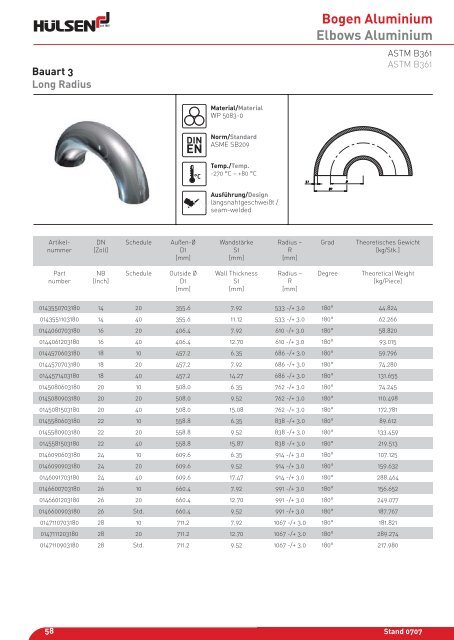 Bogen Aluminium Elbows Aluminium