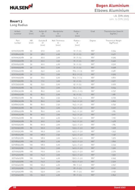 Bogen Aluminium Elbows Aluminium