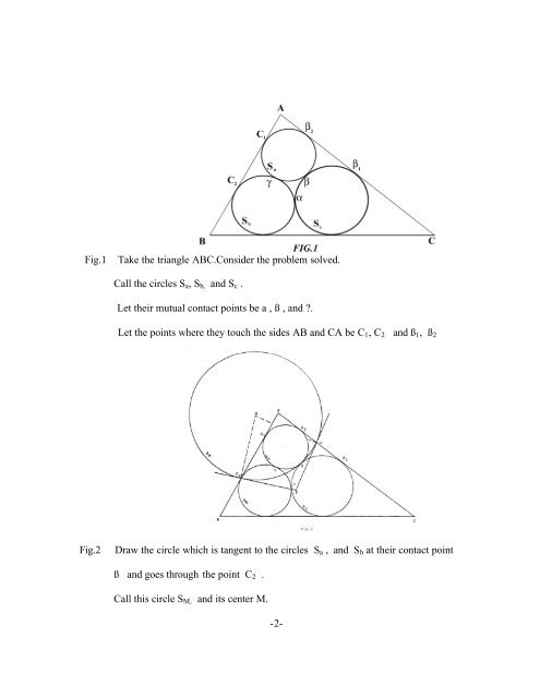 Malfatti-Steiner Problem I. A. Sakmar, University of ... - MAA Sections