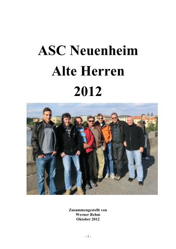 ASC Neuenheim Alte Herren 2012 - Heidelberger Medizinerfasching