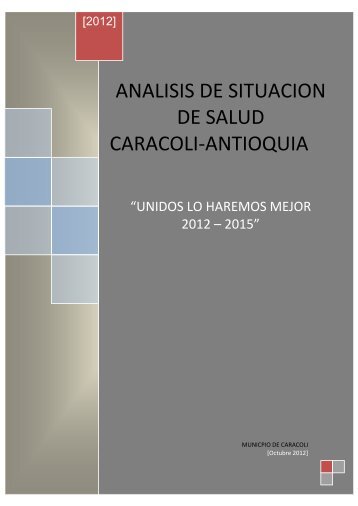 ACTUALIZACIÓN DEL DIAGNÓSTICO AÑO 2007 - Caracolí