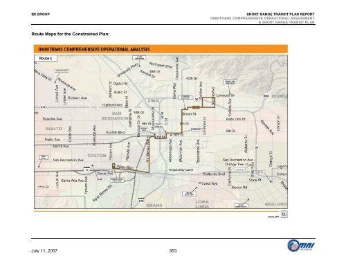 Short Range Transit Plan 2008-2013 - Omnitrans