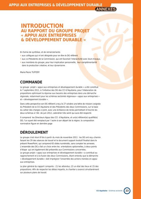 SchÃ©ma sectoriel "appui aux entreprises et ... - Aquieco