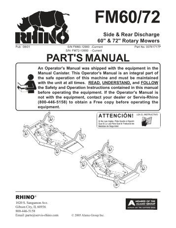 00761717P--- FM60-72 PUB 08-01.pdf - Rhino | Technical Support