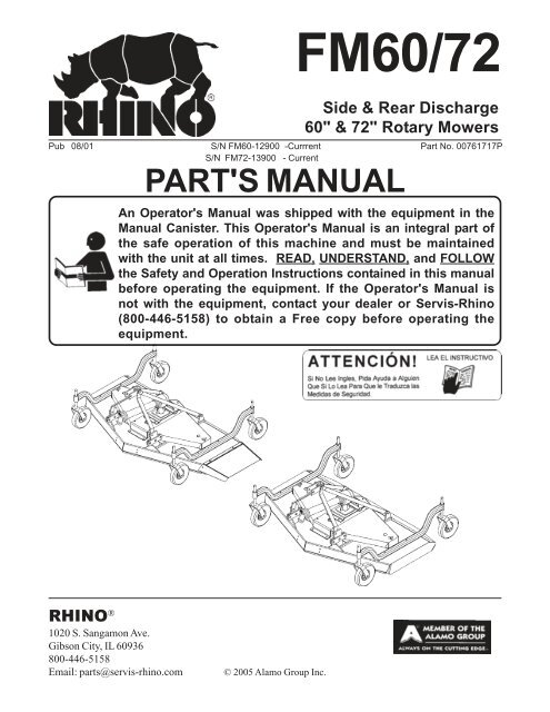 00761717P FM60 72 PUB 08 01.pdf Rhino Technical Support