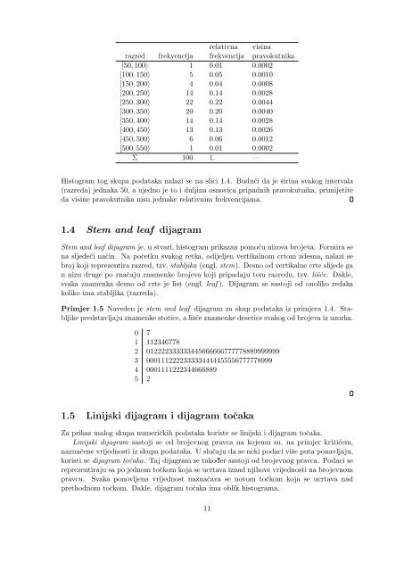 Vjerojatnost i matematička statistika - Poslijediplomski specijalistički ...