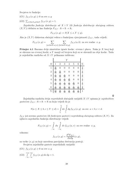 Vjerojatnost i matematička statistika - Poslijediplomski specijalistički ...