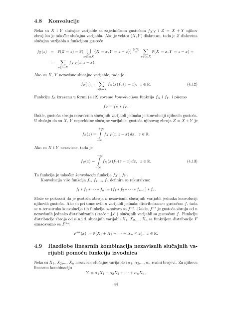 Vjerojatnost i matematička statistika - Poslijediplomski specijalistički ...