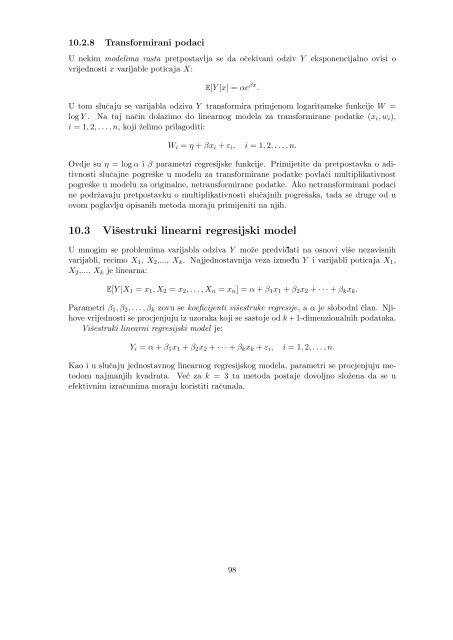 Vjerojatnost i matematička statistika - Poslijediplomski specijalistički ...