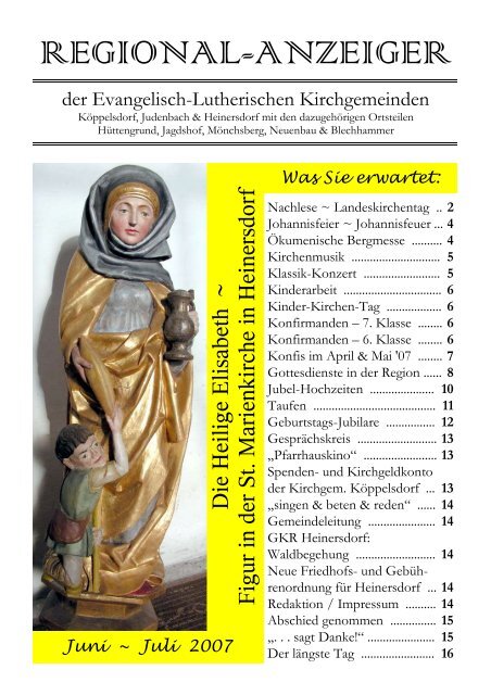 REGIONAL-ANZEIGER, Juni-Juli '07 [pdf] - Ev. Kirchenkreis ...