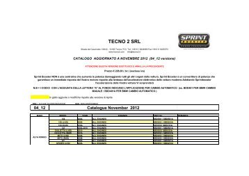 TECNO 2 SRL - SprintBooster