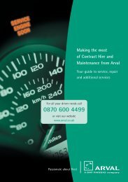 Drivers Guide Guaranteed Maintenance - Arval