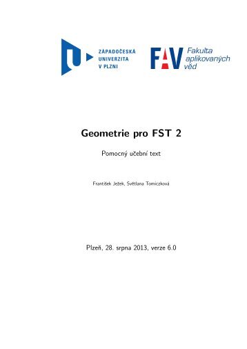 Geometrie pro FST 2