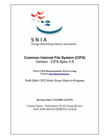 Common Internet File System (CIFS) Version: CIFS ... - Itl.ohiou.edu