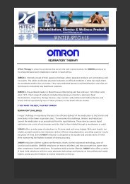 OMRON Respiratory Launch Specials - HiTech Therapy