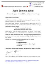 PDF zum Downloaden - Freier Verband Deutscher ZahnÃ¤rzte ...