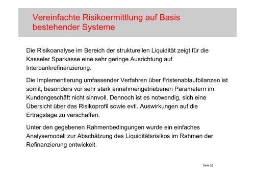 Dr. Bernd Walter – Kasseler Sparkasse - Gesamtbanksteuerung