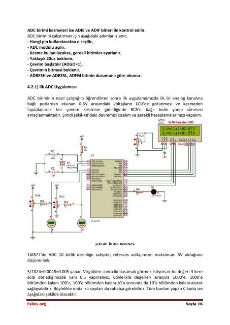 BÃLÃM 4 â KAREKTER LCD ve ADC Ä°ÅLEMLERÄ° - 320Volt