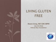 Celiac Disease: The Gluten Free Diet - Pelican Bay
