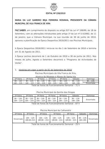 edital nÂº 226/2010 maria da luz gameiro beja ferreira rosinha ...