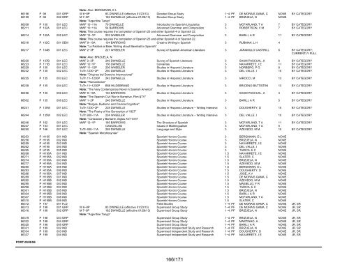 UCB Online Schedule of Classes: Search Results