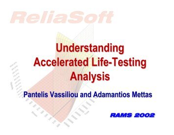 Understanding Accelerated Life-Testing Analysis - ReliaSoft