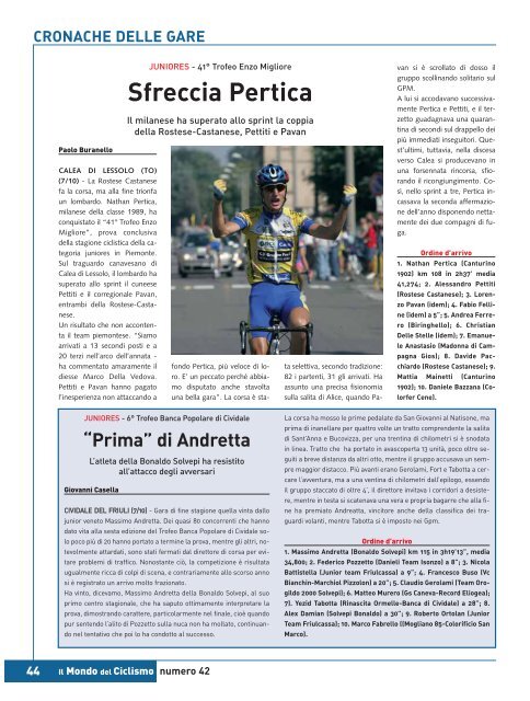 pista - mountain bike - ciclocross - Federazione Ciclistica Italiana