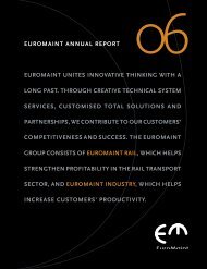 Annual Report 2006 (pdf) - EuroMaint Rail