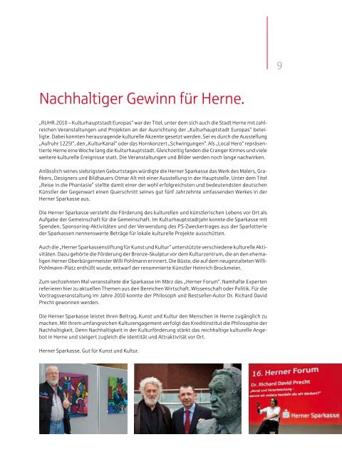 Geschäftsbericht 2010 Herne. 2010. - Herner Sparkasse