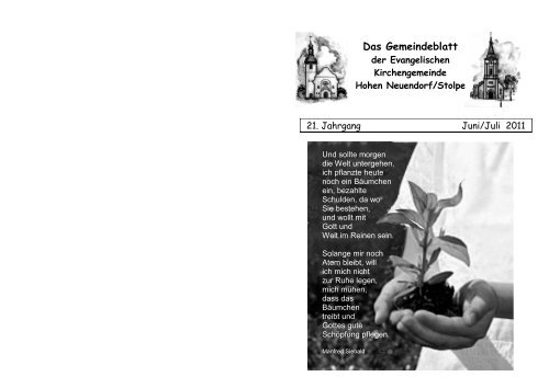 Das Gemeindeblatt - Volkerdithmar.de