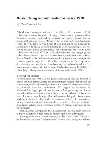Roskilde og kommunalreformen i 1970 - Roskilde Museum