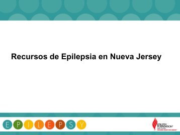 Recursos de Epilepsia en Nueva Jersey