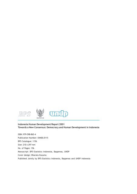 Indonesia Human Development Report 2001 - UNDP