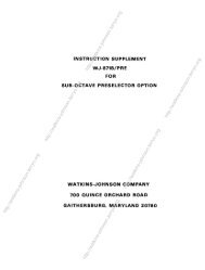 WJ-8718/PRE option manual - Watkins-Johnson - Terryo.org