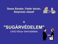 SUGÁRVÉDELEM könyv bemutatása - Somos Alapítvány